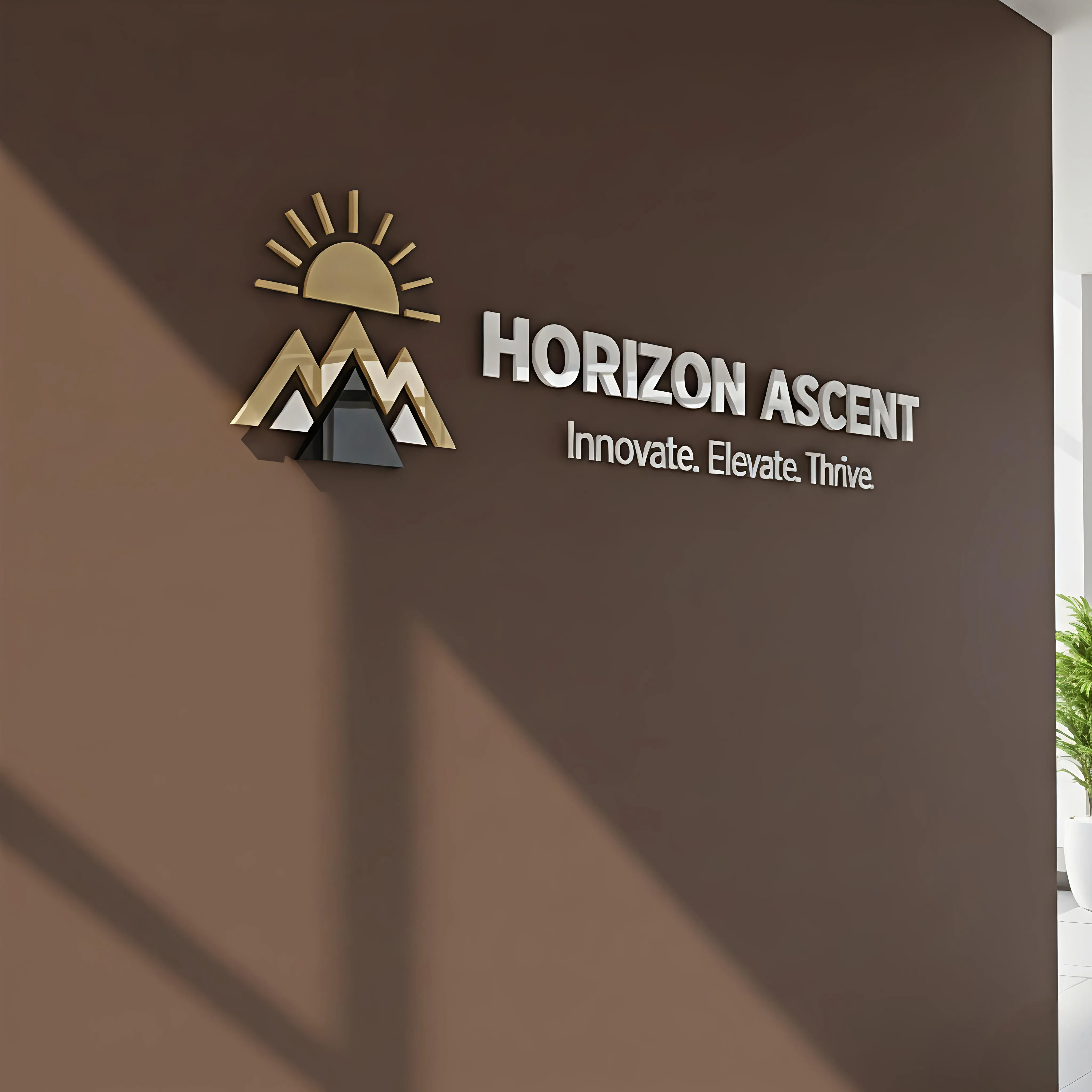 Logo 3mm Acrylic Sign for Reception 